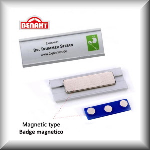 MISURA BADGE: Magnete - 65x20 mm.