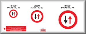 Dimensione Supporto Rifrangenza: Lato 60 -  Ferro - Classe 1