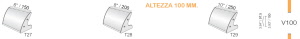 CODICE E LARGHEZZA TARGA: T27 - 150 mm.