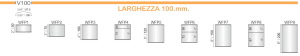 CODICE E LARGHEZZA TARGA: WFL21 - 400 mm.