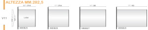 CODICE E LARGHEZZA TARGA: WBSB26 - 279,4 mm.