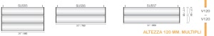 CODICE E LARGHEZZA TARGA: SUS56 - 760  mm.