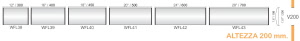 CODICE E LARGHEZZA TARGA: WFL43 - 700 mm.