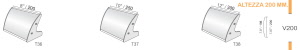 CODICE E LARGHEZZA TARGA: T38 - 300 mm.