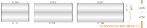 CODICE E LARGHEZZA TARGA: SUS66 - 610 mm.