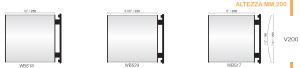 CODICE E LARGHEZZA TARGA: WBS15 - 150 mm.