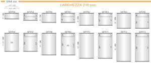 CODICE E ALTEZZA TARGA: WFP60 - 150mm.