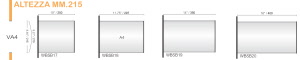 CODICE E LARGHEZZA TARGA: WBSB13 - 250 mm.