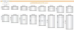 CODICE E ALTEZZA TARGA: WFP84 - 279,4 mm.