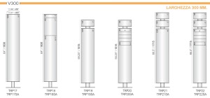 CODICE E ALTEZZA TARGA: TRP19 - 1365 mm. - Altezza Totale con palo: 1515 mm.
