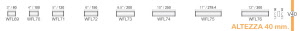 CODICE E LARGHEZZA TARGA: WFL71 - 120 mm.