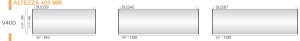 CODICE E LARGHEZZA TARGA: SUS40 - 1220 mm.