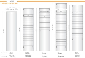 CODICE E LARGHEZZA TARGA: DS15 - 1827 mm.