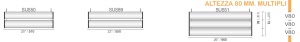 CODICE E LARGHEZZA TARGA: SUS51 - 660 mm.
