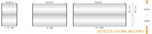 CODICE E LARGHEZZA TARGA: SUS74 - 660  mm.