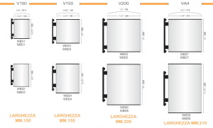 CODICE E ALTEZZA TARGA: WBS2 - 140 mm.