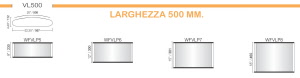 CODICE E ALTEZZA TARGA: WFVLP5 - 230 mm.