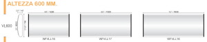 CODICE E LARGHEZZA TARGA: WFVLL16 - 1520 mm.