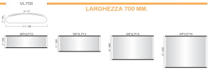 CODICE E ALTEZZA TARGA: WFVLP9 - 300 mm.