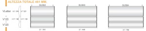 CODICE E LARGHEZZA TARGA: SUS82 - 510 mm.