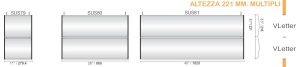 CODICE E LARGHEZZA TARGA: SUS80 - 660  mm.