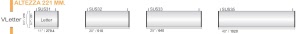 CODICE E LARGHEZZA TARGA: SUS34 - 1020 mm.