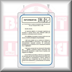 DIMENSIONE E MATERIALE: cm 18x12 - PLEXIGLASS  OPALINO A SOFFITTO