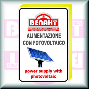 SCEGLIERE ALIMENTAZIONE: Con Fotovoltaico