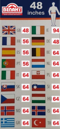 Taglia: 48 - CONVERSIONE TAGLIA ITALIA  64