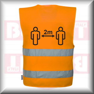 c406 - hi-vis social distanza covid 2 metri