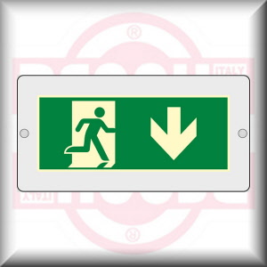 DIMENSIONE E MATERIALE: cm 30x15 - PLEXIGLASS LUMINESCENTE A PARETE
