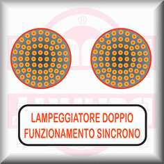 LAMPEGGIANTI: 2 lampeggianti a led diametro 200 mm. 