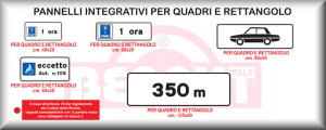 Dimensione Rifrangenza: Base 40x20 h. -  Classe 1