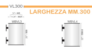 CODICE E ALTEZZA TARGA: WBVL1 - 457,2 mm.