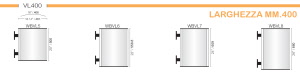 CODICE E ALTEZZA TARGA: WBVL5 - 500 mm.