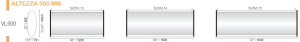 CODICE E LARGHEZZA TARGA: SUSVL15 - 1830 mm.
