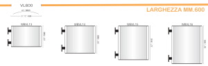 CODICE E ALTEZZA TARGA: WBVL14 - 660 mm.