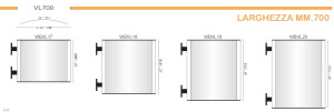 CODICE E ALTEZZA TARGA: WBVL18 - 815 mm.